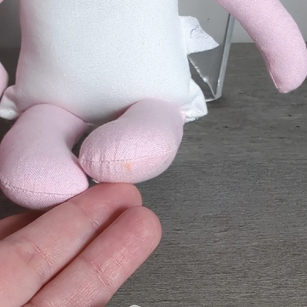 Buttercup Avenue Pink White Plush Unicorn‎ & Piglet Dolls Pair 2 Modern Handmade